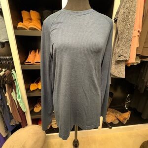 lululemon athletica Blue Long Sleeve Shirt